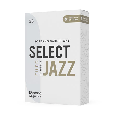 D&#39;Addario Organic Select Jazz Filed Soprano Sax 4M Blätter von Daddario