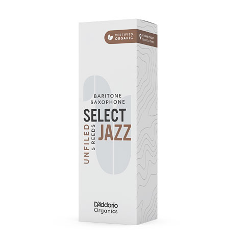 D&#39;Addario Organic Select Jazz Unfiled Baritone Sax 2H Blätter von Daddario