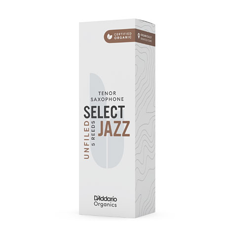 D&#39;Addario Organic Select Jazz Unfiled Tenor Sax 3M Blätter von Daddario