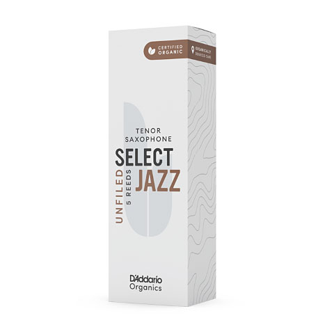 D&#39;Addario Organic Select Jazz Unfiled Tenor Sax 2S Blätter von Daddario