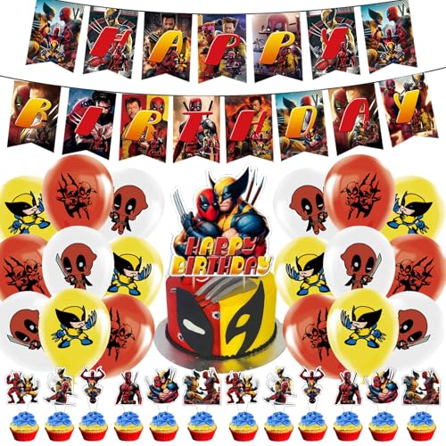 44pcs Geburtstagsdeko, Party Deko, Deko Geburtstag Kinder, Geburtstag Party Set Kinder, Tortendekoration Ballon Banner, Perfekt für Kindergeburtstagsfeiern 44pcs Geburtstagsdeko, Party Deko, Deko Geburtstag Kinder, Geburtstag Party Set Kinder, Tortendekoration Ballon Banner, Perfekt für Kindergeburtstagsfeiern von DaengGeGe