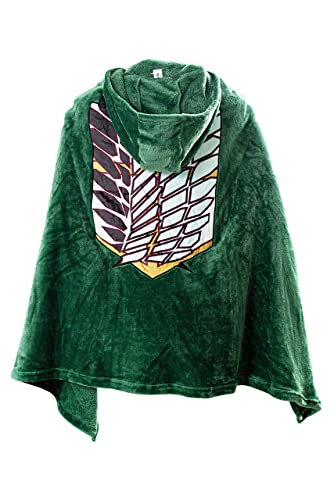 Daiendi AOT Cosplay Kostüm Survey Corps Umhang The Wings of Freedom Flanelldecke Erwachsene Anime Grünes Kap mit Kapuze M Daiendi AOT Cosplay Kostüm Survey Corps Umhang The Wings of Freedom Flanelldecke Erwachsene Anime Grünes Kap mit Kapuze M von Daiendi