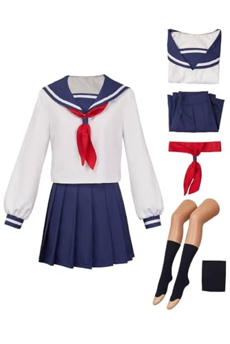 Daiendi Anime Cosplay Uniform Sailor Pleated Skirt Japanische Schulmäd Chenuniform Damen Dress Shirts Halloween Karneval XXL Daiendi Anime Cosplay Uniform Sailor Pleated Skirt Japanische Schulmäd Chenuniform Damen Dress Shirts Halloween Karneval XXL von Daiendi