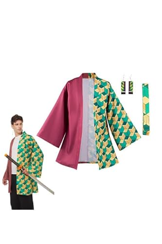 Daiendi Giyu Tomioka Kostüm Herren Kimono Demon Hashira Anime Cosplay Haori Costume Halloween Karneval M Daiendi Giyu Tomioka Kostüm Herren Kimono Demon Hashira Anime Cosplay Haori Costume Halloween Karneval M von Daiendi