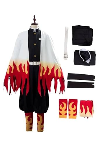 Daiendi Kyojuro Rengoku Cosplay Kostüm Kyojuro Kimono Anime Demon Hashira Kostüm Set Halloween Karneval XL Daiendi Kyojuro Rengoku Cosplay Kostüm Kyojuro Kimono Anime Demon Hashira Kostüm Set Halloween Karneval XL von Daiendi