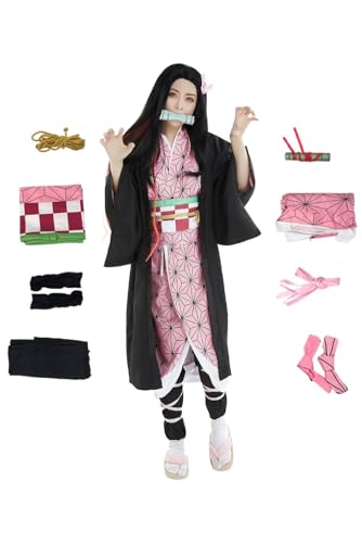 Daiendi Nezuko Cosplay Nezuko Kamado Kostüm Erwachsene Kimono Demon Hashira Anime Costume Halloween Karneval XL Daiendi Nezuko Cosplay Nezuko Kamado Kostüm Erwachsene Kimono Demon Hashira Anime Costume Halloween Karneval XL von Daiendi