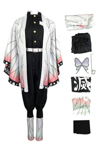 Daiendi Shinobu Kocho Cosplay Kostüm Shinobu Kimono Anime Demon Hashira Kostüm Set Halloween Karneval XXL Daiendi Shinobu Kocho Cosplay Kostüm Shinobu Kimono Anime Demon Hashira Kostüm Set Halloween Karneval XXL von Daiendi
