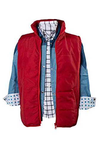 Daiendi Unisex Erwachsene Marty McFly Cosplay Kostüm Komplettset Outfits Oberteil+Hemd+Weste Halloween Karnevalsanzug Daiendi Unisex Erwachsene Marty McFly Cosplay Kostüm Komplettset Outfits Oberteil+Hemd+Weste Halloween Karnevalsanzug von Daiendi