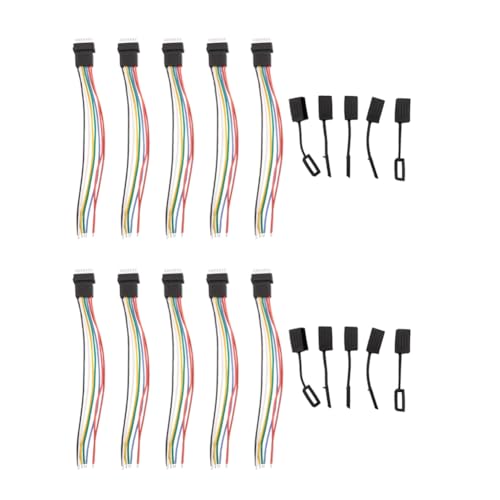 Daijianbin 10 STÜCKE RC Flugzeug 6S Waagenkopf mit Kappe Verlängerung Ladekabel Kabel 10 cm DIY für Li Po von Daijianbin