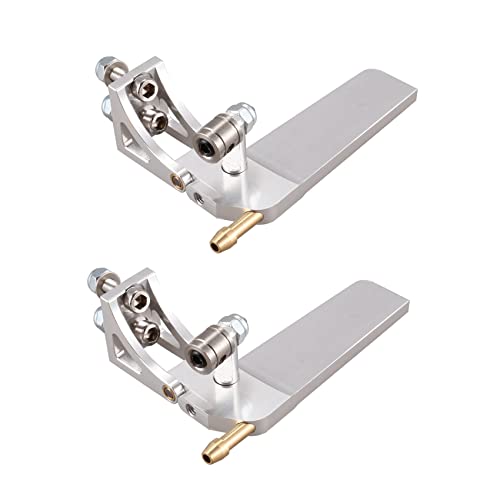 Daijianbin 2PC RC Boat Aluminiumlegierung Wasserabsorbierendes Ruder 52mm Lenkruder für Ferngesteuerte RC-Boote CNC-Teile von Daijianbin