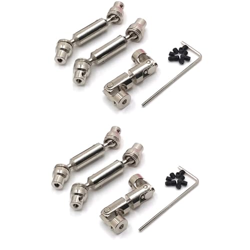 Daijianbin 6 Stücke Metall Antrieb Welle CVD für B16 B36 Q60 Q63 Q64 MN77 FY004 6WD 6X6 1/16 RC Auto Upgrade Teile von Daijianbin