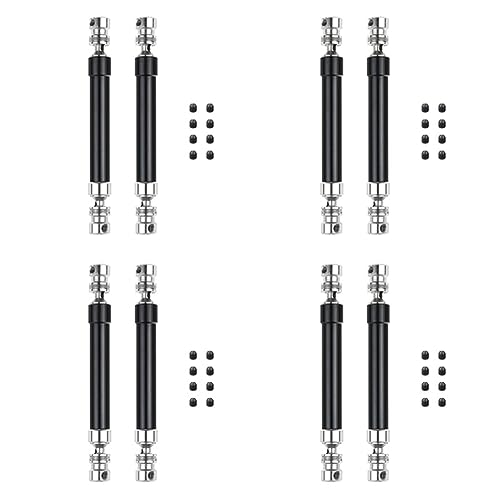 Daijianbin 8PCS Metall CVD Antriebswelle 110-160mm für 1/10 RC Rock Crawler Axial SCX10 90046 Trx4, Schwarz von Daijianbin
