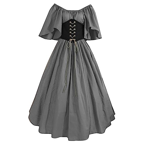 2025 Mittelalter Kleid Damen Renaissance Retro Partykleid Mittelalterliche Kleidung Dame Gothic Kleider Halloween Karneval Kostüm Vintage Maxikleid Für Halloween Gothic Kleidung Damen Unterkleid 2025 Mittelalter Kleid Damen Renaissance Retro Partykleid Mittelalterliche Kleidung Dame Gothic Kleider Halloween Karneval Kostüm Vintage Maxikleid Für Halloween Gothic Kleidung Damen Unterkleid von Daikascbny