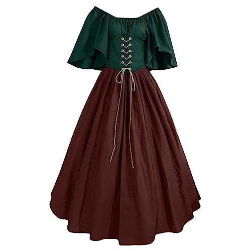 2025 Mittelalter Kleid Damen Renaissance Retro Partykleid Mittelalterliche Kleidung Dame Gothic Kleider Halloween Karneval Kostüm Vintage Maxikleid Für Halloween Gothic Kleidung Damen Unterkleid 2025 Mittelalter Kleid Damen Renaissance Retro Partykleid Mittelalterliche Kleidung Dame Gothic Kleider Halloween Karneval Kostüm Vintage Maxikleid Für Halloween Gothic Kleidung Damen Unterkleid von Daikascbny