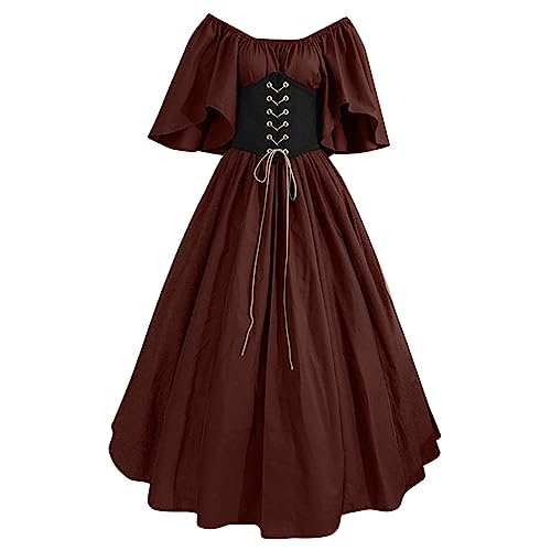 2025 Mittelalter Kleid Damen Renaissance Retro Partykleid Mittelalterliche Kleidung Dame Gothic Kleider Halloween Karneval Kostüm Vintage Maxikleid Für Halloween Gothic Kleidung Damen Unterkleid 2025 Mittelalter Kleid Damen Renaissance Retro Partykleid Mittelalterliche Kleidung Dame Gothic Kleider Halloween Karneval Kostüm Vintage Maxikleid Für Halloween Gothic Kleidung Damen Unterkleid von Daikascbny