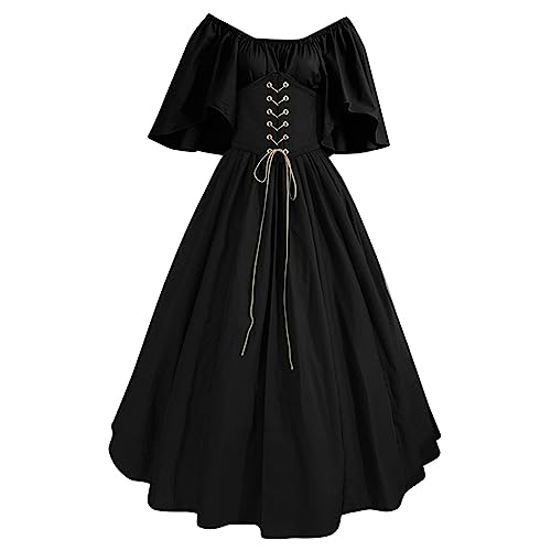 Mittelalter Kleid Damen Renaissance Retro Partykleid Mittelalter Kostüme Damen Gothic Kleider Halloween Karneval Kostüm Vintage Maxikleid Für Halloween Karneval Boho Kleidung Corsage Poncho Korsett Mittelalter Kleid Damen Renaissance Retro Partykleid Mittelalter Kostüme Damen Gothic Kleider Halloween Karneval Kostüm Vintage Maxikleid Für Halloween Karneval Boho Kleidung Corsage Poncho Korsett von Daikascbny