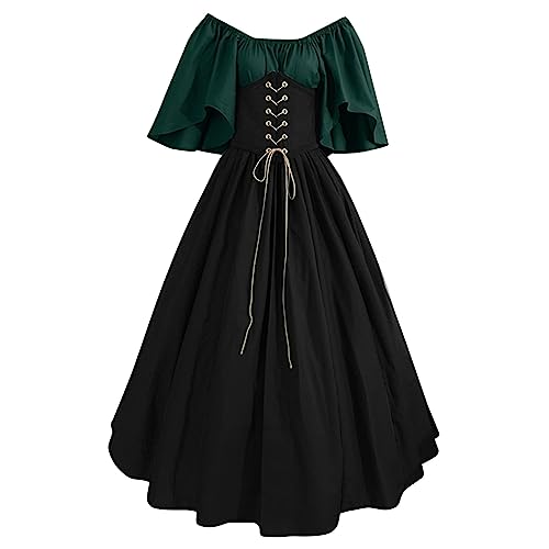 Mittelalter Kleid Damen Renaissance Retro Partykleid Mittelalter Kostüme Damen Gothic Kleider Halloween Karneval Kostüm Vintage Maxikleid Für Halloween Karneval Boho Kleidung Corsage Poncho Korsett Mittelalter Kleid Damen Renaissance Retro Partykleid Mittelalter Kostüme Damen Gothic Kleider Halloween Karneval Kostüm Vintage Maxikleid Für Halloween Karneval Boho Kleidung Corsage Poncho Korsett von Daikascbny