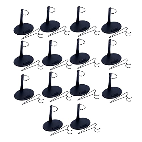 Daily Mall 14Pcs Action Base Stand Display Figurenständer Puppenhalter für 1/6 Action-Figur, U-Typ + Ring-Typ von Daily Mall