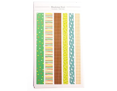 Dailylike Aufkleber Papierstreifen für Kinder, verschiedene Designs, 15 mm x 10 cm. von Dailylike