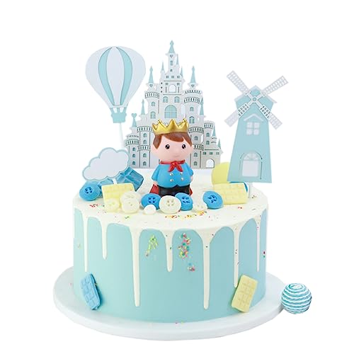 Daimay 10 Stück Prinz Tortendeko Riesenrad Schloss Kuchen Deko Mädchen Puppe Tortenaufsätze Geburtstag Cake Topper Cupcake Topper für Dusche Dekoration Hochzeit Geburtstag Party Dekorationen von Daimay