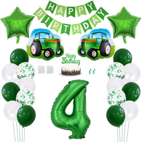 Daimay Traktor Geburtstag Deko 4 Jahre Auto Foil Balloon Happy Birthday Banner Trecker Luftballons Bauernhof Geburtstagsdeko Grün Folienballon Traktor Bagger Tortendeko für Jungen Party Dekoration Daimay Traktor Geburtstag Deko 4 Jahre Auto Foil Balloon Happy Birthday Banner Trecker Luftballons Bauernhof Geburtstagsdeko Grün Folienballon Traktor Bagger Tortendeko für Jungen Party Dekoration von Daimay