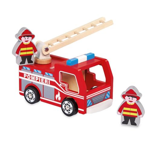 Dal Fire Truck Feuerwehrauto aus Holz 54107 von Dal Negro
