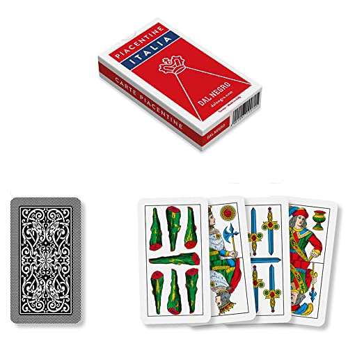 Dal - Piacentine Italia Kartendeck, bestehend aus 40 Karten aus Karton, ideal zum Besen und Trumpf Spielen. von Dal Negro