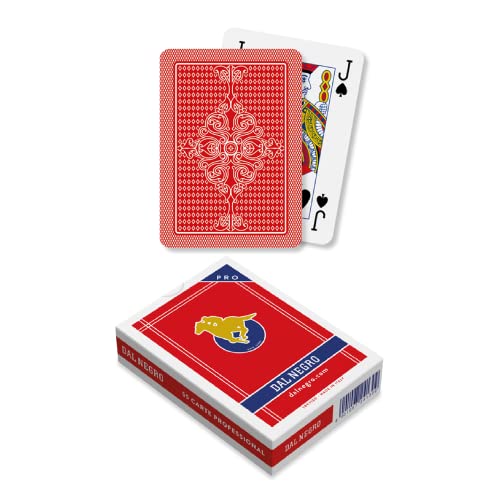 Dal Negro 24130 Karten Poker S. Siro A1 rot Kunststoff von Dal Negro