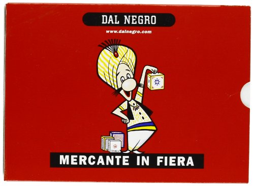 Dal Negro 90004 - Meretta aus Eierholz, rotes Federmäppchen, Spielkarten von Dal Negro