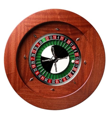Dal Negro Montecarlo 50cm Mahogany Roulette Wheel with Precision Bearing Mechanism (Quadratto Style) von Dal Negro