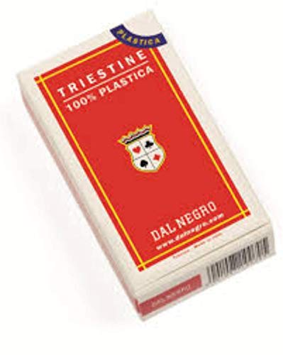 Dal Triestine Traditionelles Plastikkartenspiel mit roter Hülle * 40 Karten Dal Triestine Traditionelles Plastikkartenspiel mit roter Hülle * 40 Karten von Dal Negro