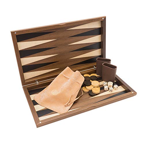 Die Dal Negro Walnuss Deluxe Backgammon-Set Die Dal Negro Walnuss Deluxe Backgammon-Set von Dal Negro