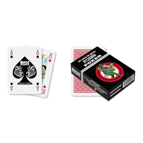 NTP 00028 - Poker Long Life Spielkarten, rot von Dal Negro