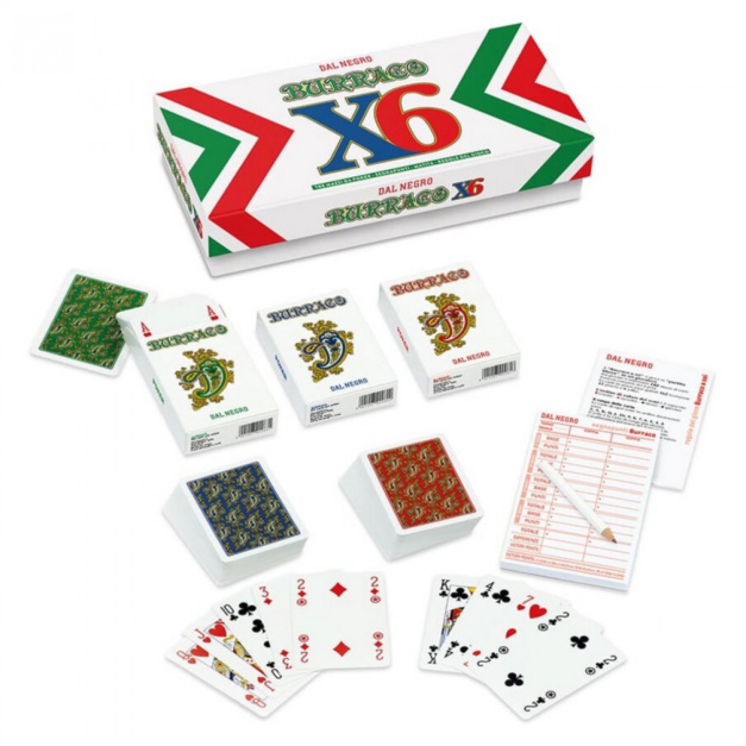 Spielkarten Dal Negro Burraco X6 Spielkarten Dal Negro Burraco X6 von Dal Negro