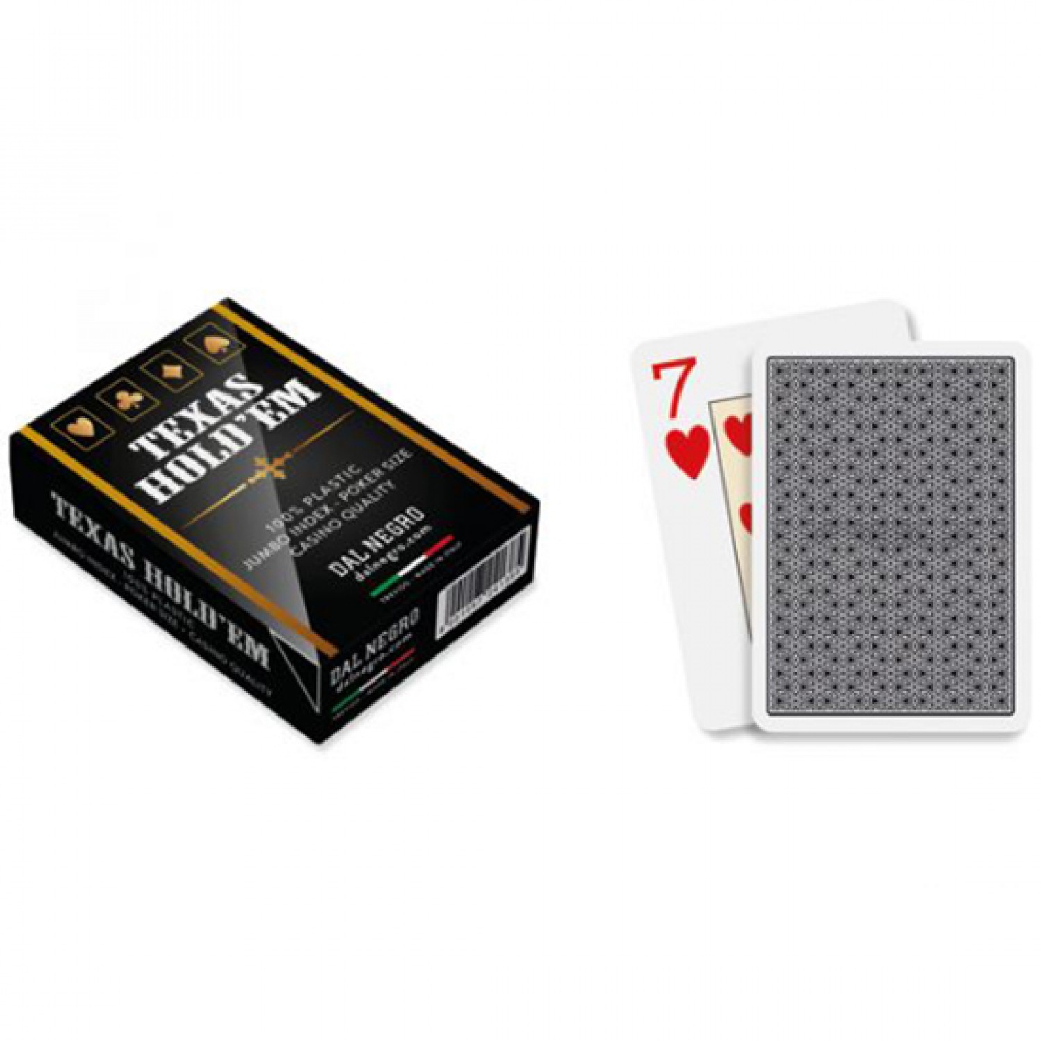 Spielkarten Dal Negro Texas Hold'em Casino Qualität Schwarz Spielkarten Dal Negro Texas Hold'em Casino Qualität Schwarz von Dal Negro