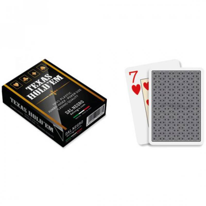 Spielkarten Dal Negro Texas Hold'em Casino Qualität Schwarz Spielkarten Dal Negro Texas Hold'em Casino Qualität Schwarz von Dal Negro