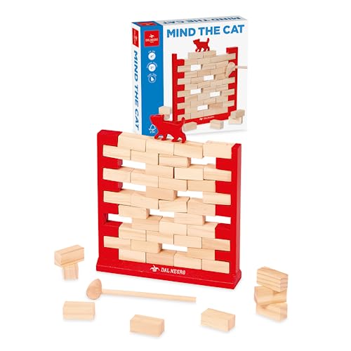 Dal - Mind The Cat Brettspiel mit Geschicklichkeit und Balance. Geeignet für Kinder ab 8 Jahren und für die ganze Familie, mit 2 oder mehr Spielern. von Dal Negro