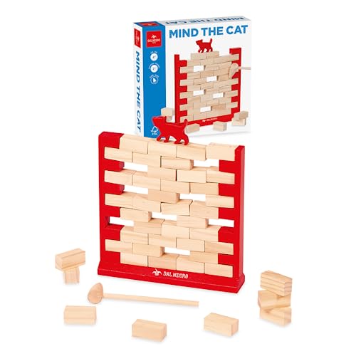 Dal - Mind The Cat Brettspiel mit Geschicklichkeit und Balance. Geeignet für Kinder ab 8 Jahren und für die ganze Familie, mit 2 oder mehr Spielern. von Dal Negro