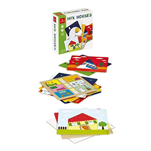 Dal - Mix Houses, umweltfreundliches Kartenspiel, geeignet für Kinder 3+, 1 bis 5 Spieler Dal - Mix Houses, umweltfreundliches Kartenspiel, geeignet für Kinder 3+, 1 bis 5 Spieler von Dal Negro