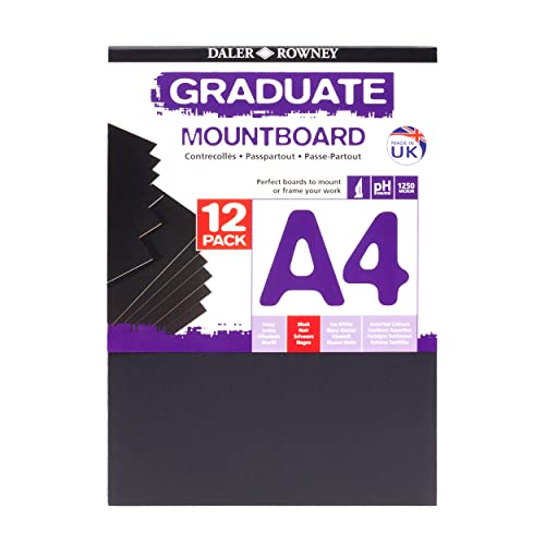 Daler Rowney Graduate 329412012 A4 A2-Passepartout, 12 Stück, Elfenbeinfarbe Daler Rowney Graduate 329412012 A4 A2-Passepartout, 12 Stück, Elfenbeinfarbe von Daler Rowney