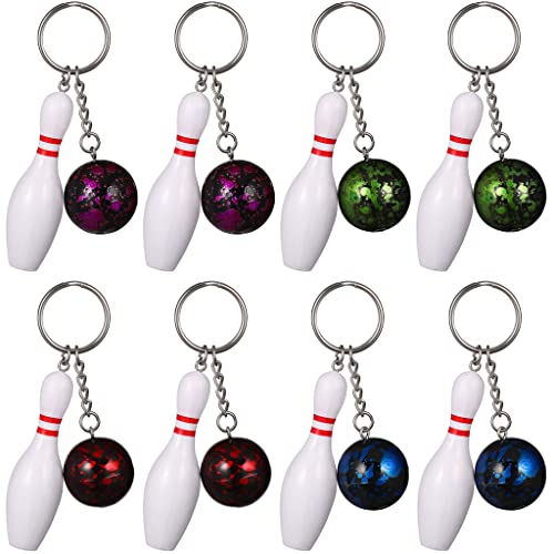Dalettu 8 Stück Mini Bowling Schlüsselanhänger, Bowling Anhänger,Keychain Charms, Bowling Party Favors, Mini-Bowling-Anhänger, Sports Team Souvenir, Freunde Kinder Familie Geschenk Dalettu 8 Stück Mini Bowling Schlüsselanhänger, Bowling Anhänger,Keychain Charms, Bowling Party Favors, Mini-Bowling-Anhänger, Sports Team Souvenir, Freunde Kinder Familie Geschenk von Dalettu