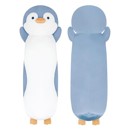 Dalmao 90cm Langer Pinguin Plüsch Kissen, Blaue Pinguin Stofftiere Kuscheltier, Niedliche Plüschtier Schlafkissen Geschenke für Kinder Geburtstage, Ostern Dalmao 90cm Langer Pinguin Plüsch Kissen, Blaue Pinguin Stofftiere Kuscheltier, Niedliche Plüschtier Schlafkissen Geschenke für Kinder Geburtstage, Ostern von Dalmao