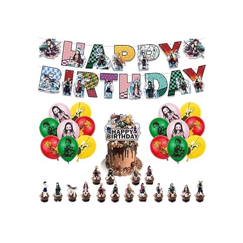 Party Deko Kindergeburtstag Deko Party Deko Geburtstag Luftballons Deko Geburtstag Kuchen Topper Happy Birthday Girlande von Damoff