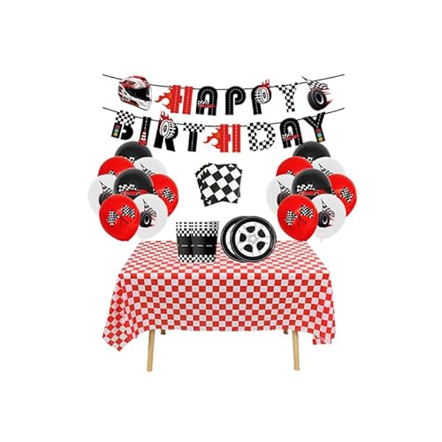 Damoff Geburtstagsdeko Rennauto Race Car Deko Geburtstag Luftballons Girlande Geschirr Partygeschirr Set Race Car Party Geschirrset Damoff Geburtstagsdeko Rennauto Race Car Deko Geburtstag Luftballons Girlande Geschirr Partygeschirr Set Race Car Party Geschirrset von Damoff