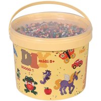 Hama 181-67 - Eimer mit ca. 30000 Midi-Bügelperlen, Volltonmix Hama 181-67 - Eimer mit ca. 30000 Midi-Bügelperlen, Volltonmix von Dan Import