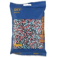 Hama 201-91 - DIY Bügelperlen Midi 5+, ca. 3000 Stück, Mix 91 gestreift von Dan Import