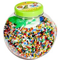 Hama 2067 - Dose mit Perlen und Stiftplatten Dino, Midi, 15000 Stück von Dan Import