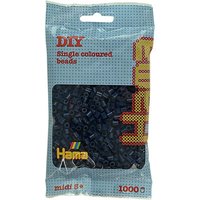 Hama 207-116 - Bügelperlen Midi, ca. 1000 Perlen in Nachtblau von Dan Import