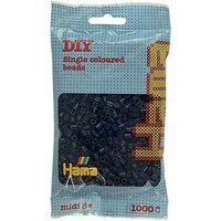 Hama 207-116 - Bügelperlen Midi, ca. 1000 Perlen in Nachtblau von Dan Import