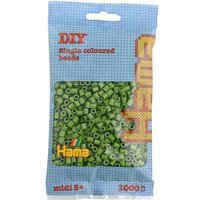 Hama 207-84 - DIY Bügelperlen Midi 5+, ca. 1000 Perlen, Helle Olive von Dan Import